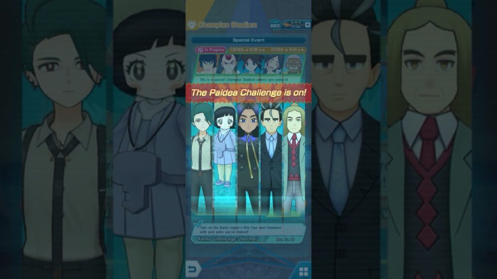 UNLOCKING PALDEA CHAMPION STADIUM MASTER MODE | PALDEA Challenge | Pokemon Masters EX #shorts