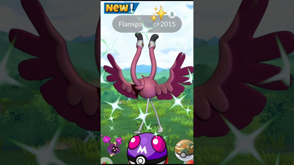 When I Got New Debut Flamigo Spawn in Pokemon Go