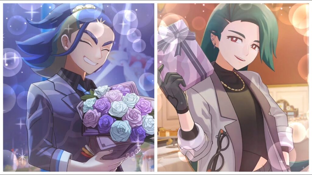 Pokemon Masters EX: Adaman & Rika Give Valentine's Day Gifts