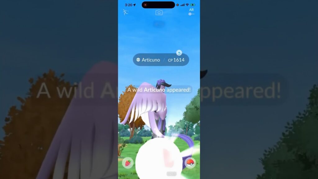 Galarian Articuno Encounter In Pokemon Go, But Did It Run?! #shorts #pokemon