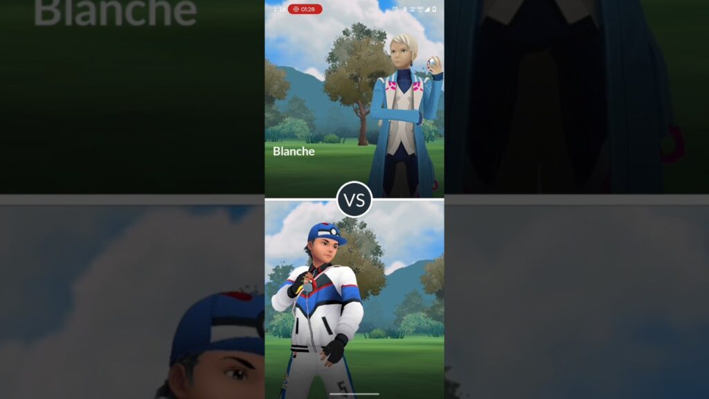 Fight With Team Mystic Leader Blanche in Great League in Pokemon Go #shorts #pokemongo #pokemongame