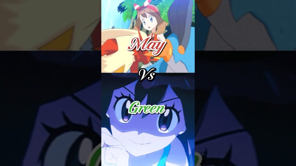 May vs Green Who Is Stronger #shorts #ytshorts #pokemonshorts
