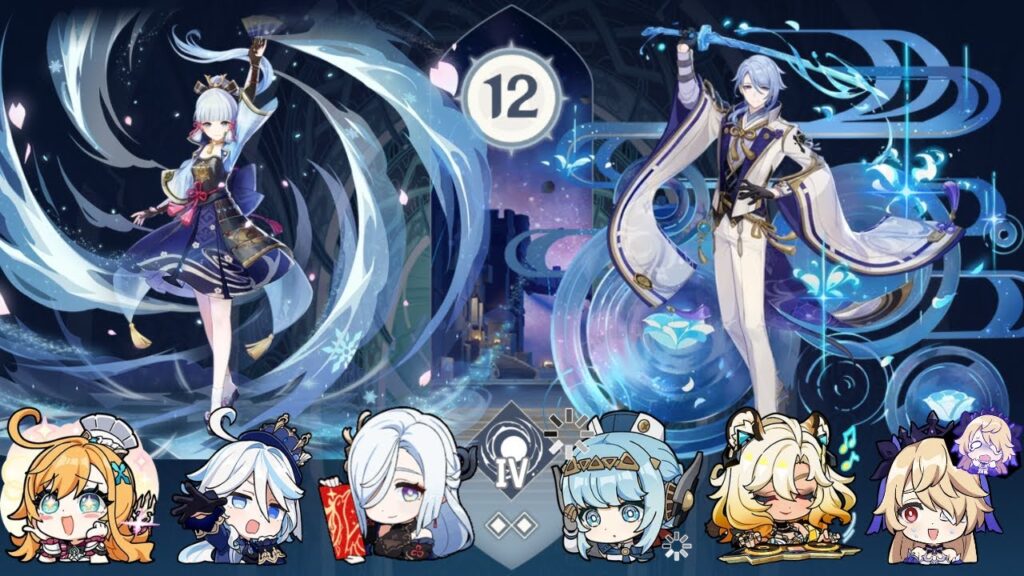 Ayaka Freeze | Ayato Lunar-Charged - Spiral Abyss (Version Luna IV)