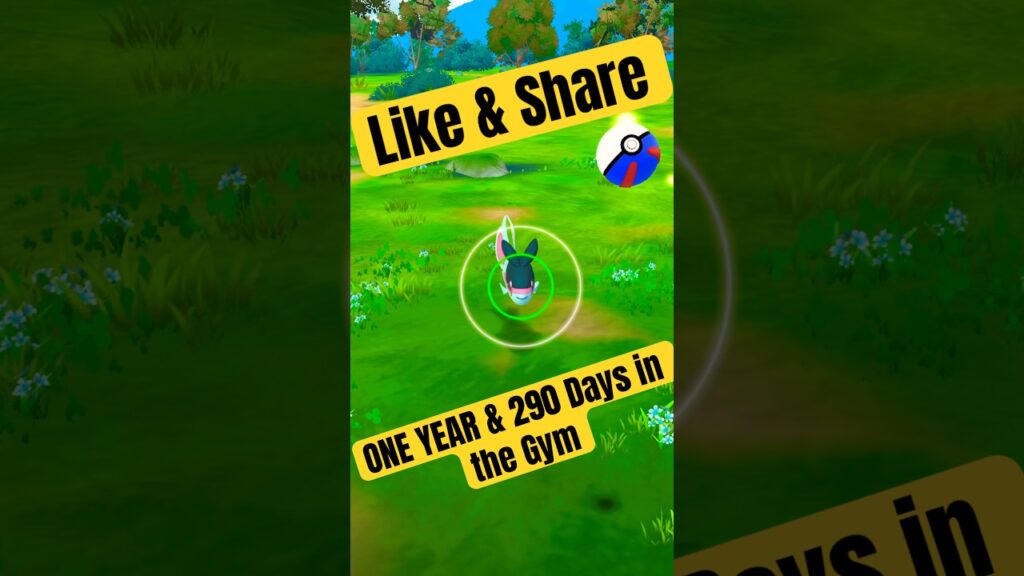 Pokemon GO | ONE YEAR & 290 DAYS in the gym #shorts