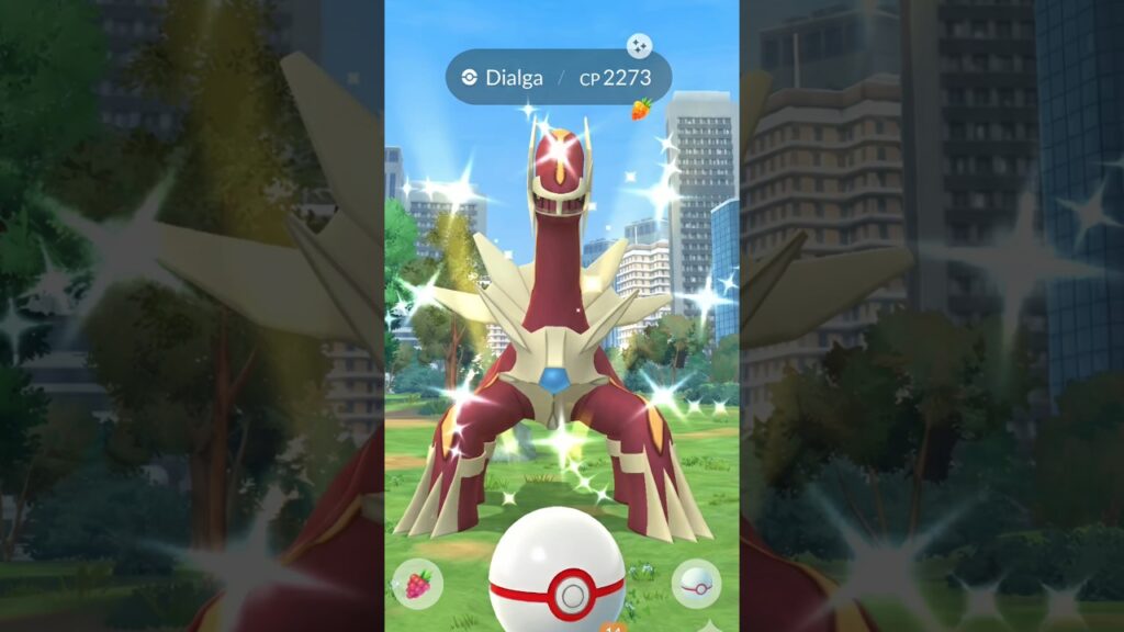 Catch Shiny Dialga In Unknown Raid #shorts #raid #shiny #catch #dialga #legendary #pokemon #ultragoo