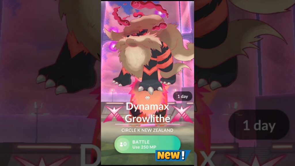 First Ever Dynamax Growlith & Arcanine Raid in Pokemon Go