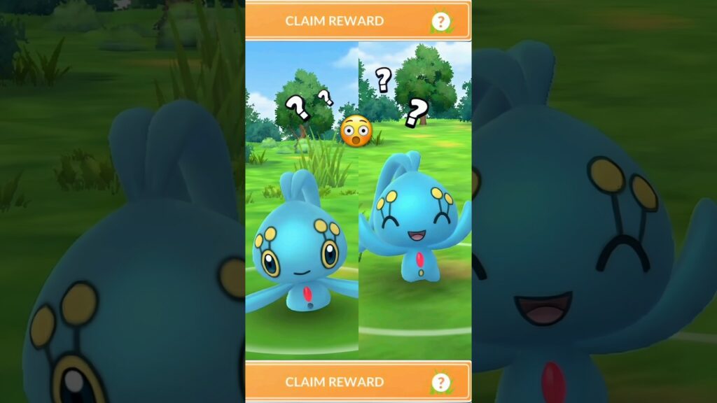 First ever MANAPHY (rare mythical) appearance in pokemon go.