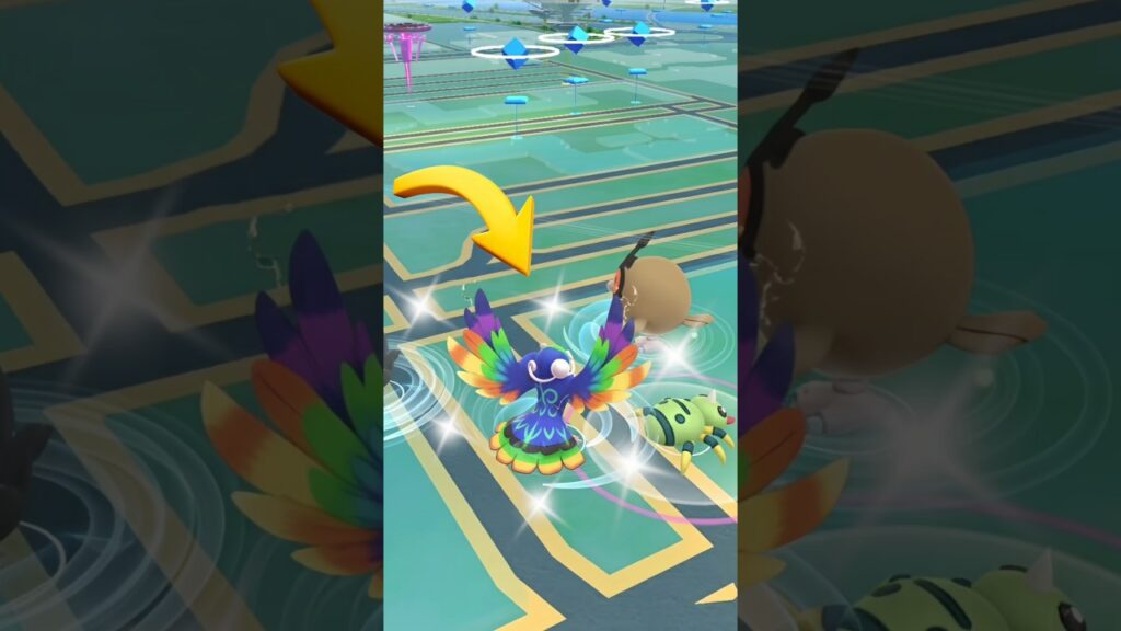 Found Baile Style Shiny Oricorio in Wild! #shorts #shiny #oricorio #rare #catch #pokemon #ultragoo