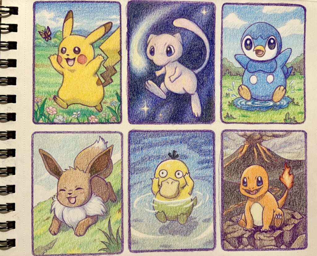 Colored pencil doodles