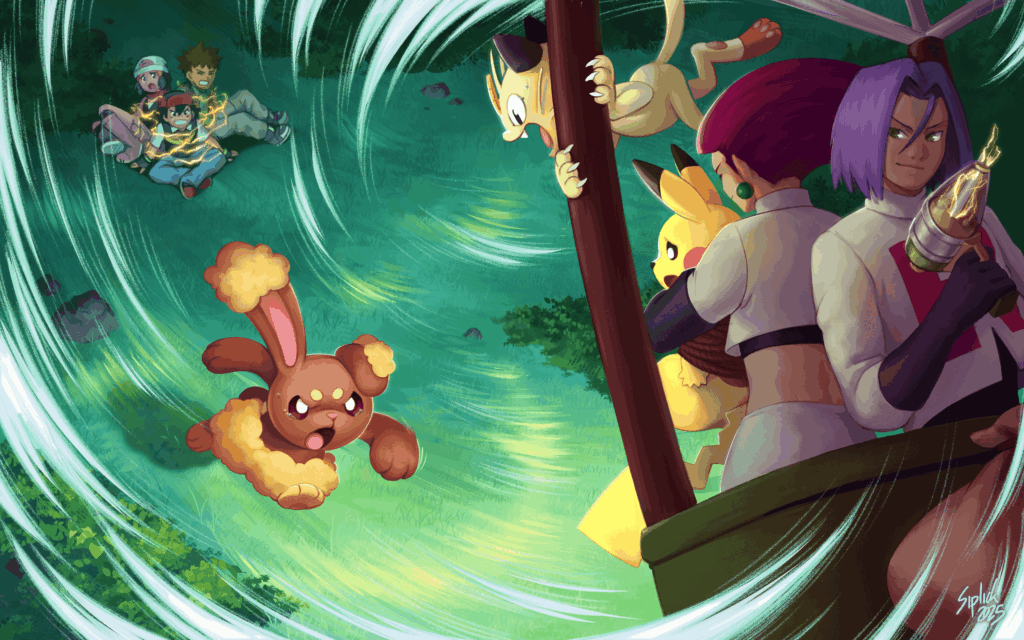 ..Temo Ahogar de Amor (Pikachu Rescue). Commissioned by me.