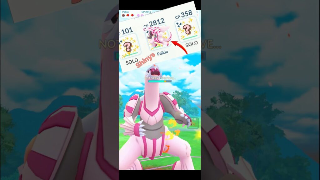 solo palkia battle in Pokemon go 1Vs3 pokemon go