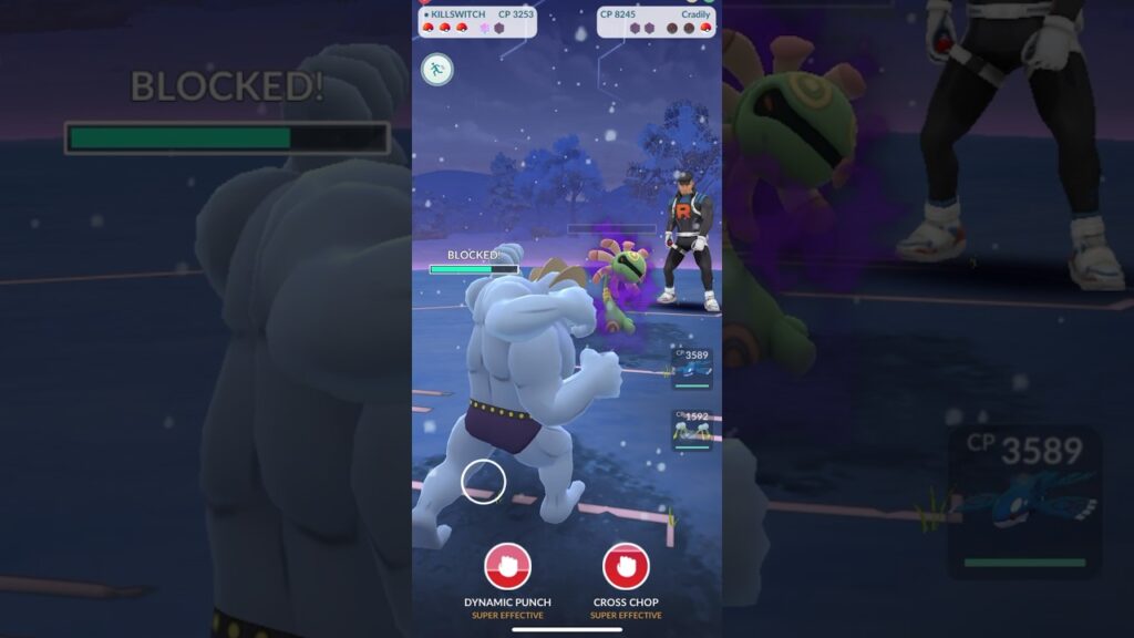 [Pokemon GO] Gym Leader Cliff (Shadow Magikarp) #pokemongo #tiktokeffects #magikarp #cliff