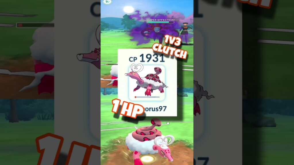1 HP Therian form Enamorus 1V3 Clutches Grunt #pokemon #pokemongo #youtubeshorts