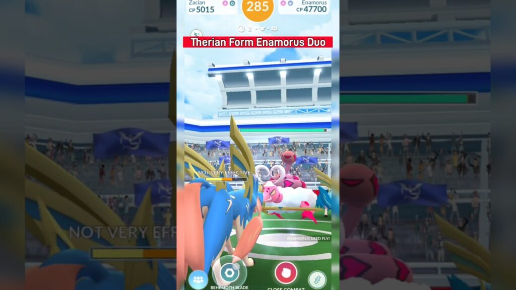 DUO: Therian Form Enamorus in Pokemon Go #pokemon #pokemongo #youtubeshorts #duo #shorts