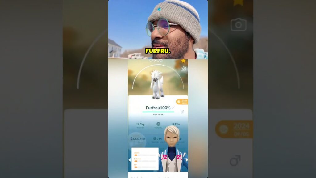 Heart Trim Furfrou In Pokemon Go! #pokemon #pokemongo #furfrou #pogo #pokemongoshorts #hundo #fyp