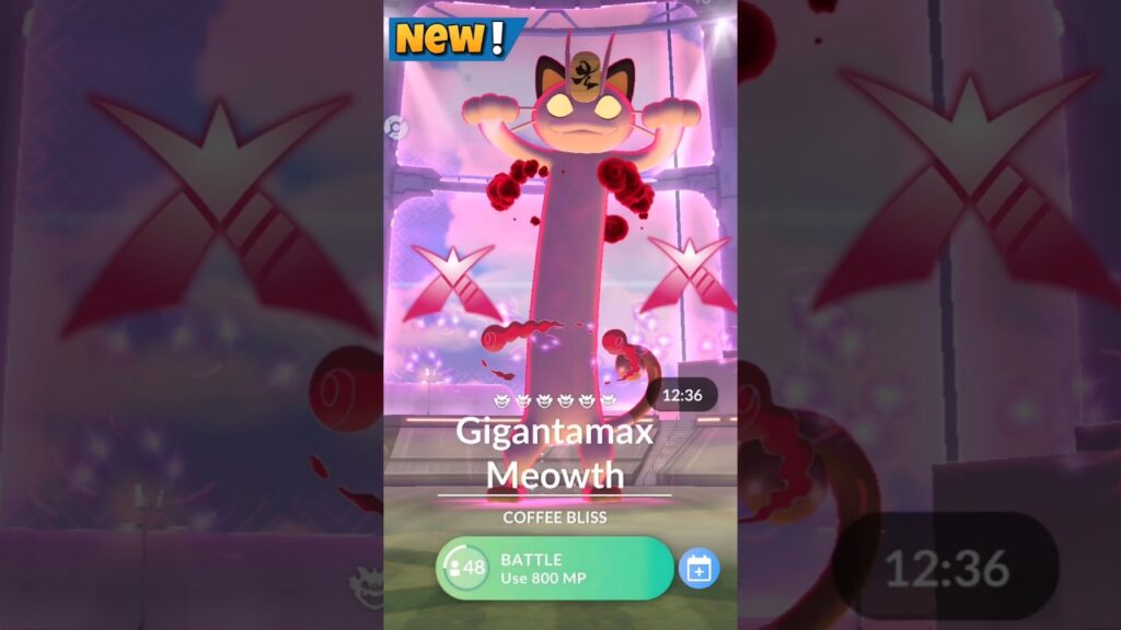 First Ever Gigantamax Meowth Raid in Pokemon Go
