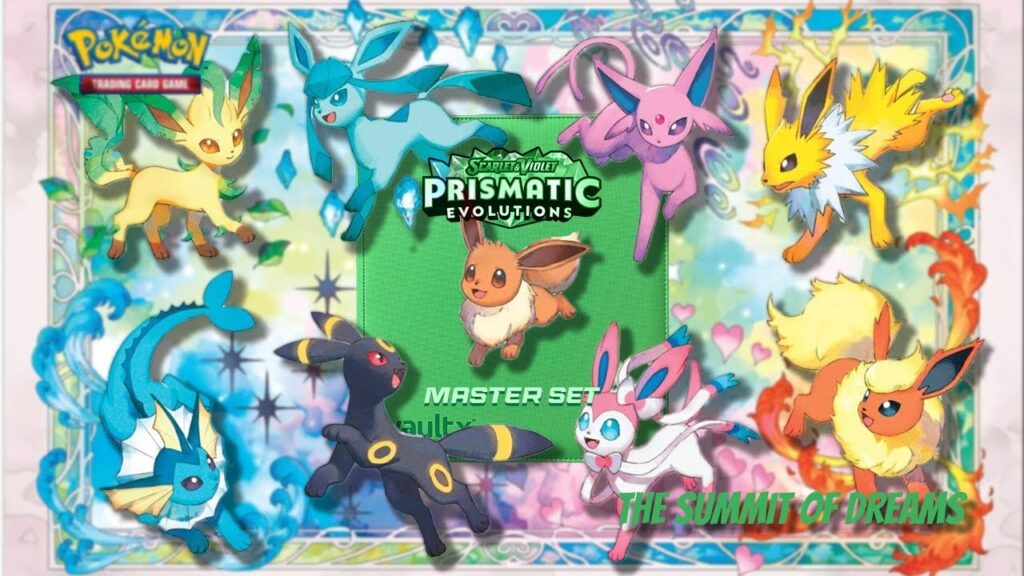Pokemon Scarlet & Violet Prismatic Evolutions Complete Master Set + Extras #giveaway