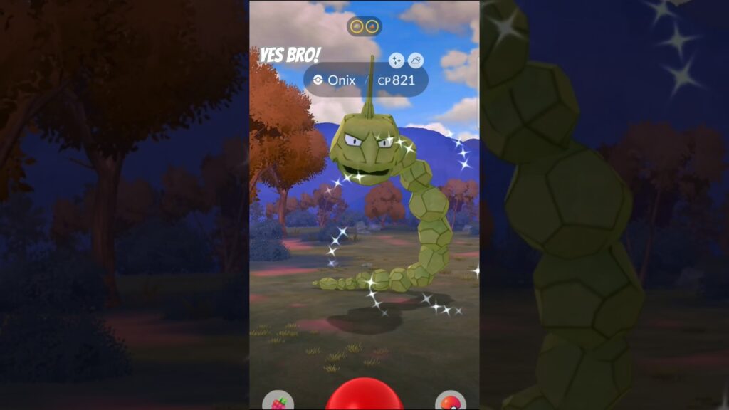 Yes bro! Shiny Onix in Pokemon Go! #yesbro #shinypokemon #pokemon #pokemongo #onix #shiny #letsgo
