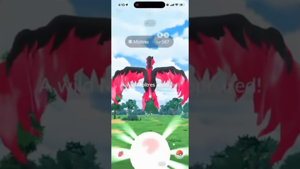 I ALMOST Missed THIS Galarian Moltres Encounter in Pokemon Go! #shorts #pokemon