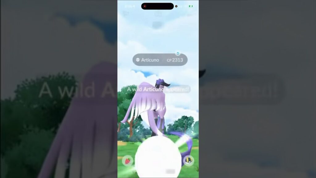 Galarian Articuno Encounter In Pokemon Go! #shorts #pokemon
