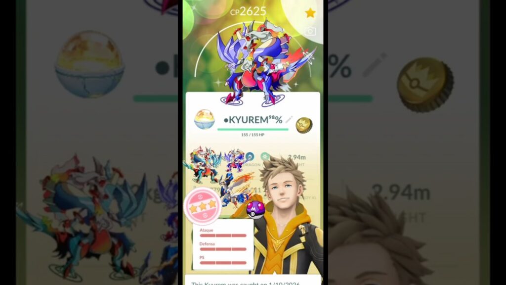 *SHUNDO* almost White Kyurem time in Pokemon Go. #pokemongo