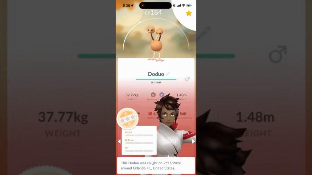 I Caught THIS 0 IV Pokemon in Pokemon Go! #shorts #pokemon