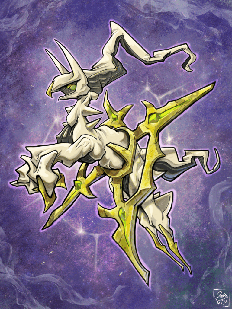 Arceus 'The God' Illustration by Me [OC]