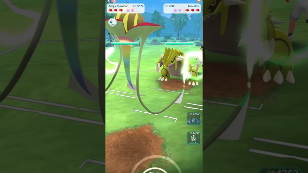 Brutal Death! Shiny Mega Malamar V/S Shiny Groudon pokemon go.