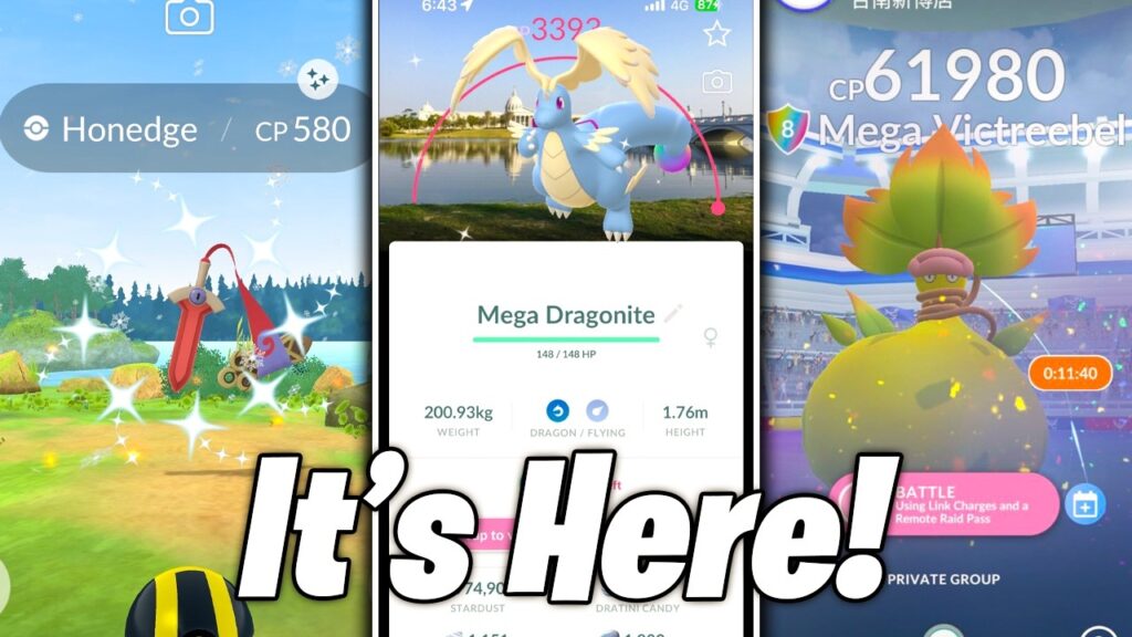 POKEMON GO ACTUALLY RELEASED MEGA DRAGONITE! First Look at a Super Mega Raid and New Shiny Pokemon!
