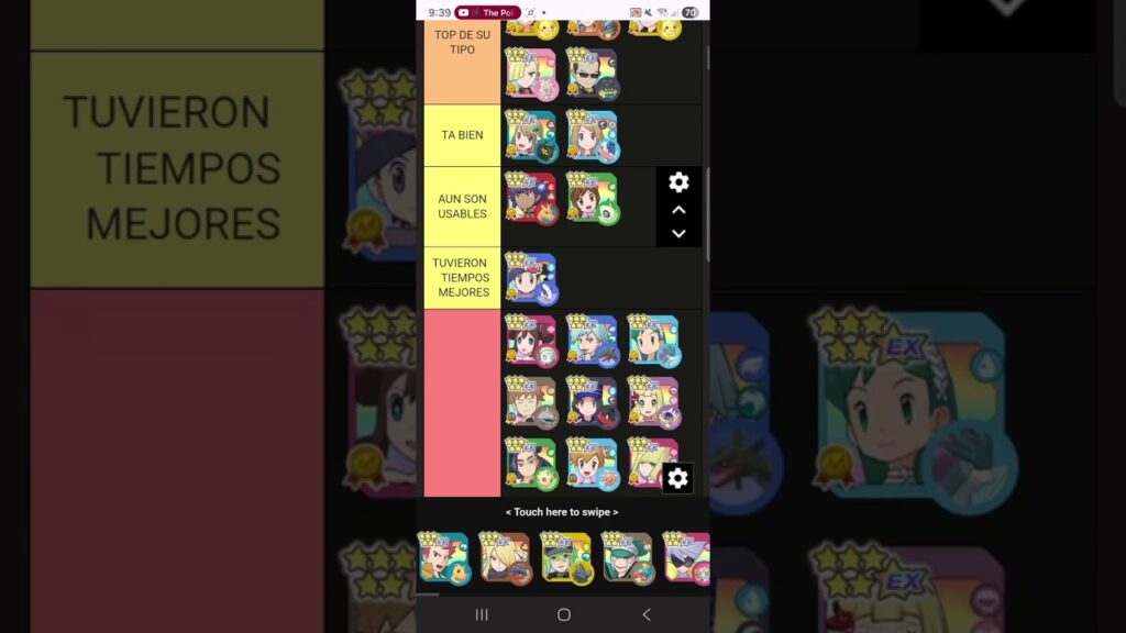 Tier List Maestros y Archis en mi opinion de Pokemon Masters EX