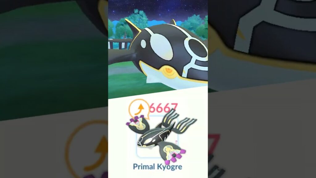 1.1 hp Shiny Mega KYOGRE vs grunt In Pokemon GO