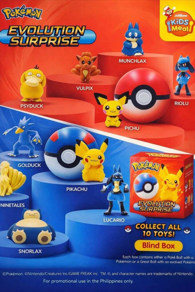 Jollibee will release a Pokémon blind box collaboration.