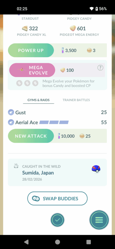 Pidgeot will get Gust during Kalos Tour