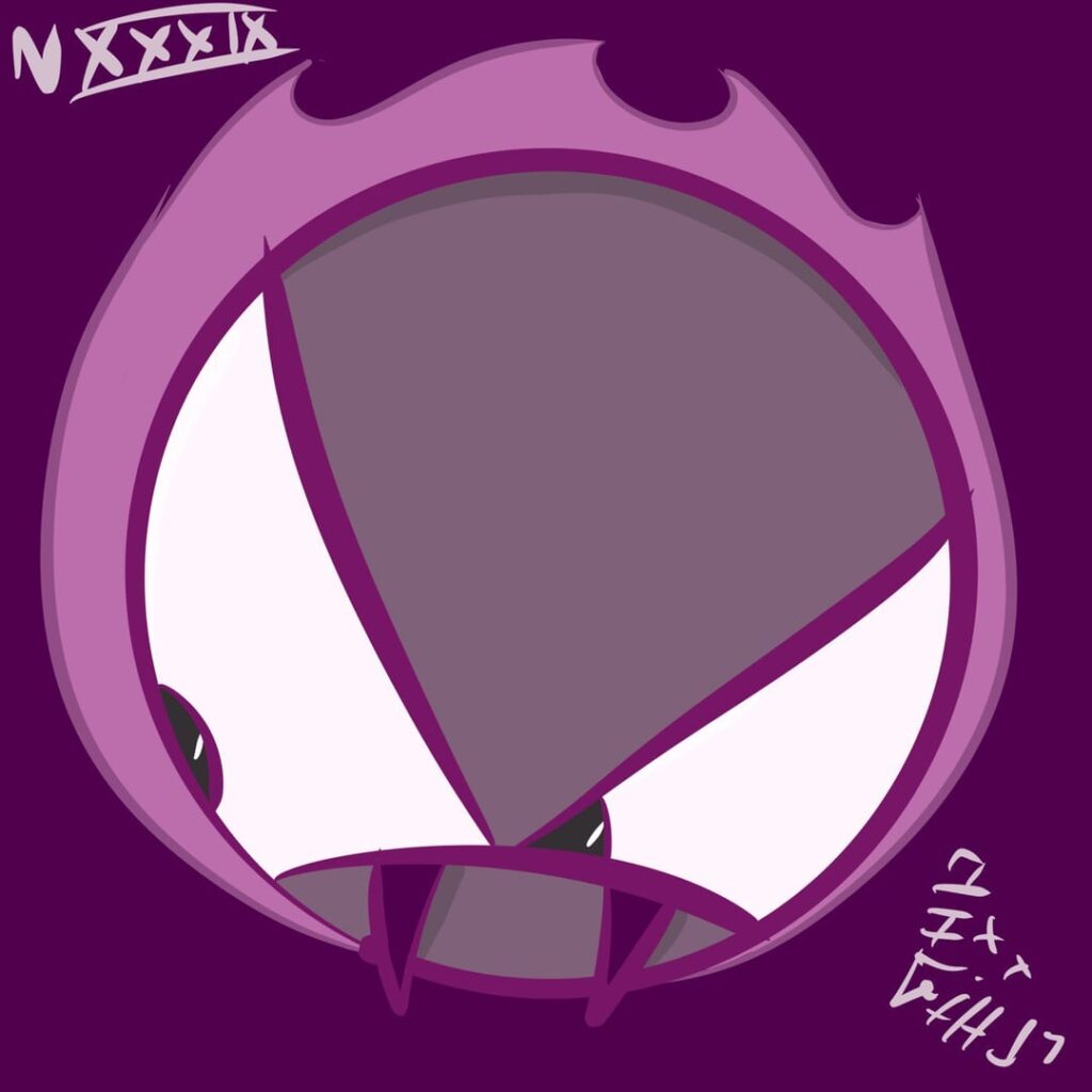 My sticker of gengar's evolution line