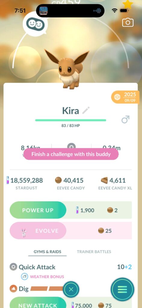 can’t do the nickname trick with eevee for sylveon?