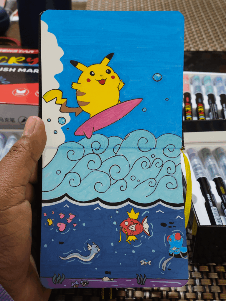 Surfing Pikachu : extended art