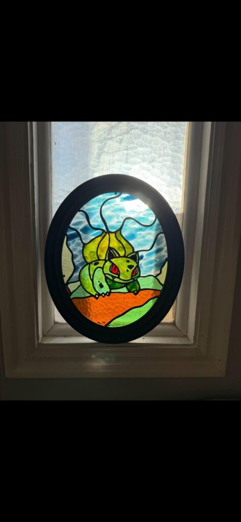 Bulbasaur stained glass