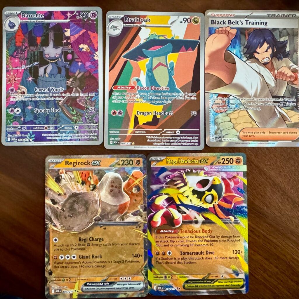Hits from my Ascended Heroes Pokémon Center ETB.