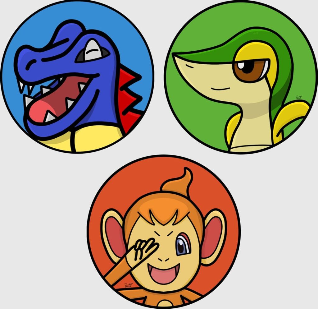 [OC] My favorite starters (icons)