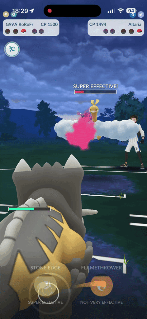 Video of new bug: charged attacks not working properly in battle league