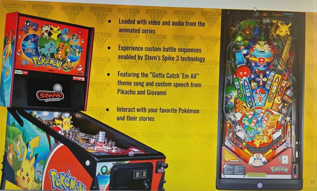 Alleged leak of the upcoming Pokémon pinball machine by Stern