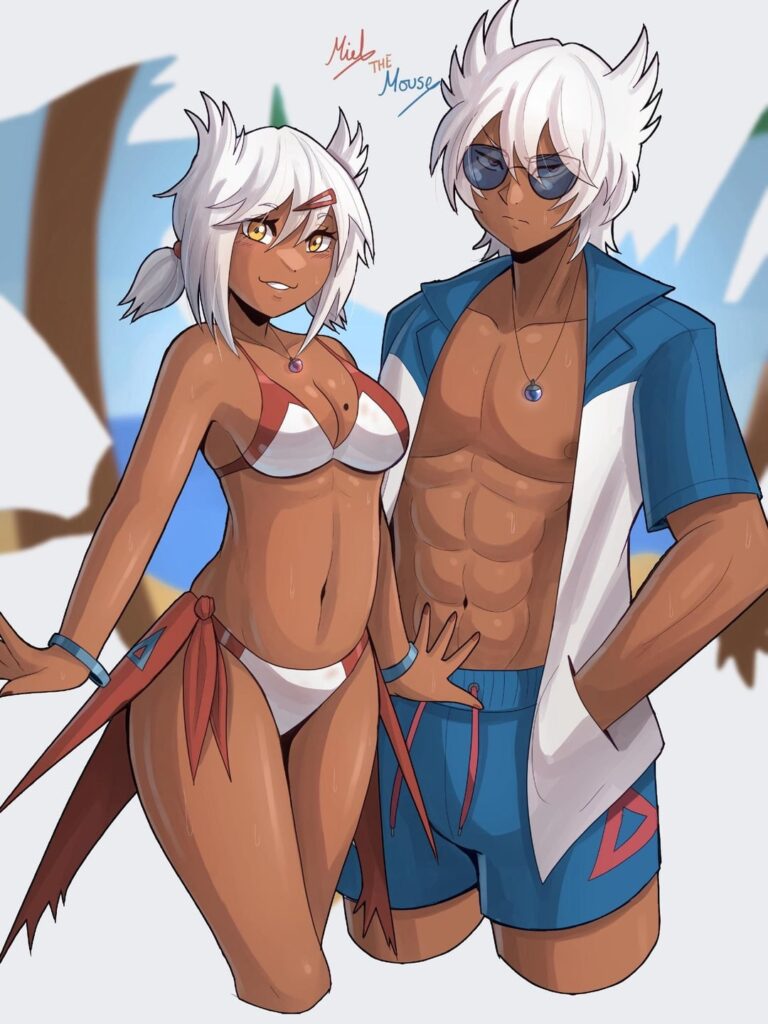 [OC] So I designed Gijinkas for the Lati-twins a couple of days back, and got carried away a little…..