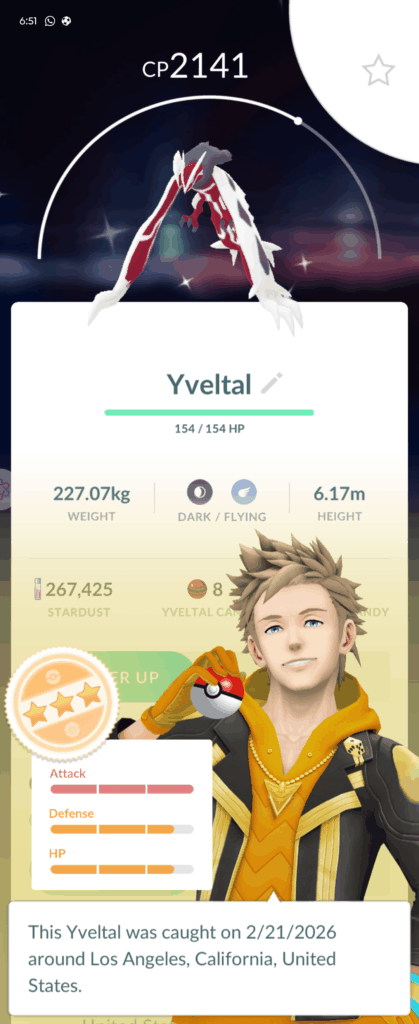 4th Legendary Raid, 2nd Yveltal Raid