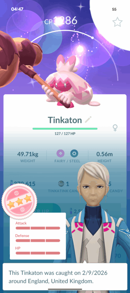 First Shundo, evolved from tinkatuff.