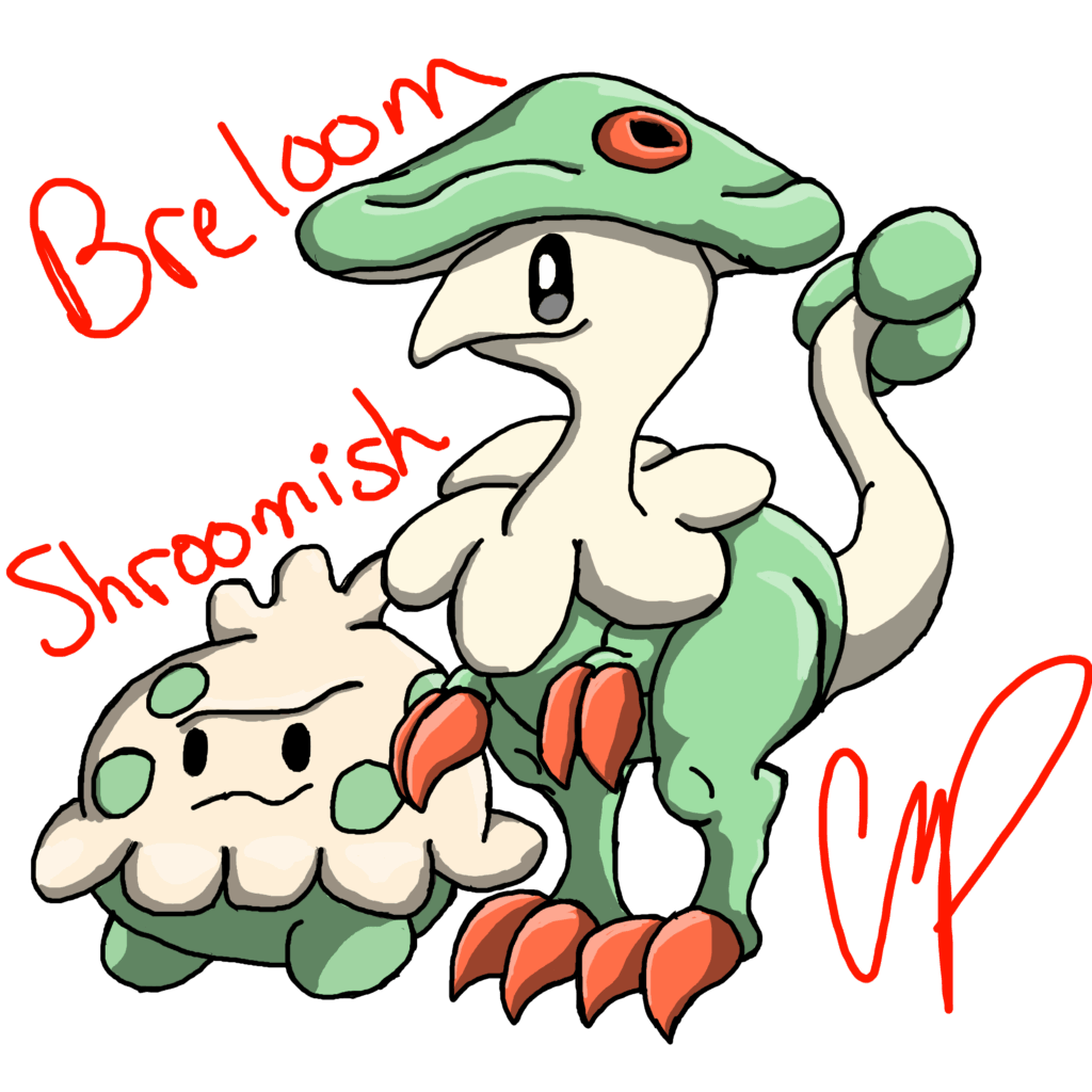 Shroomish and Breloom