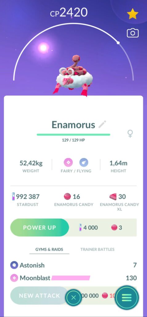 100% therian enamorous :) Is it worth powering up though?