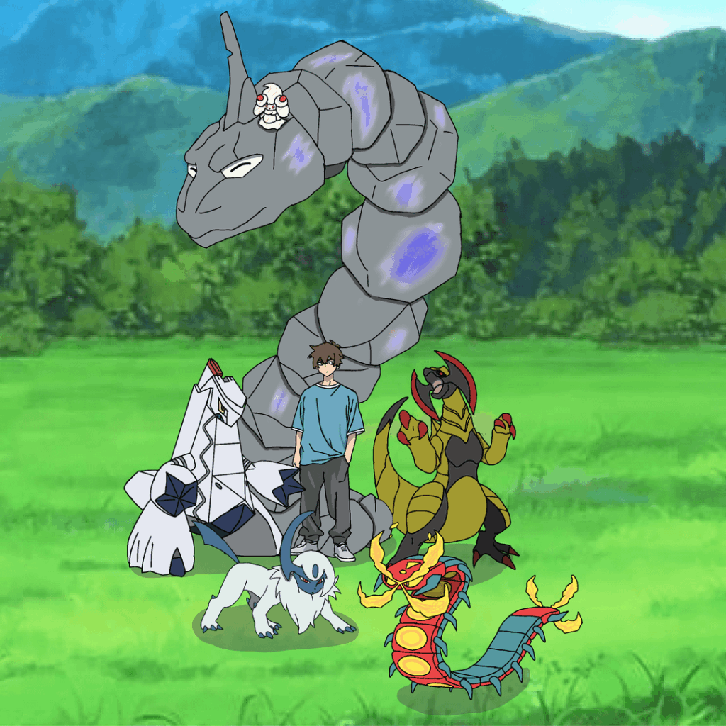 My ideal pokemon team (drawn)