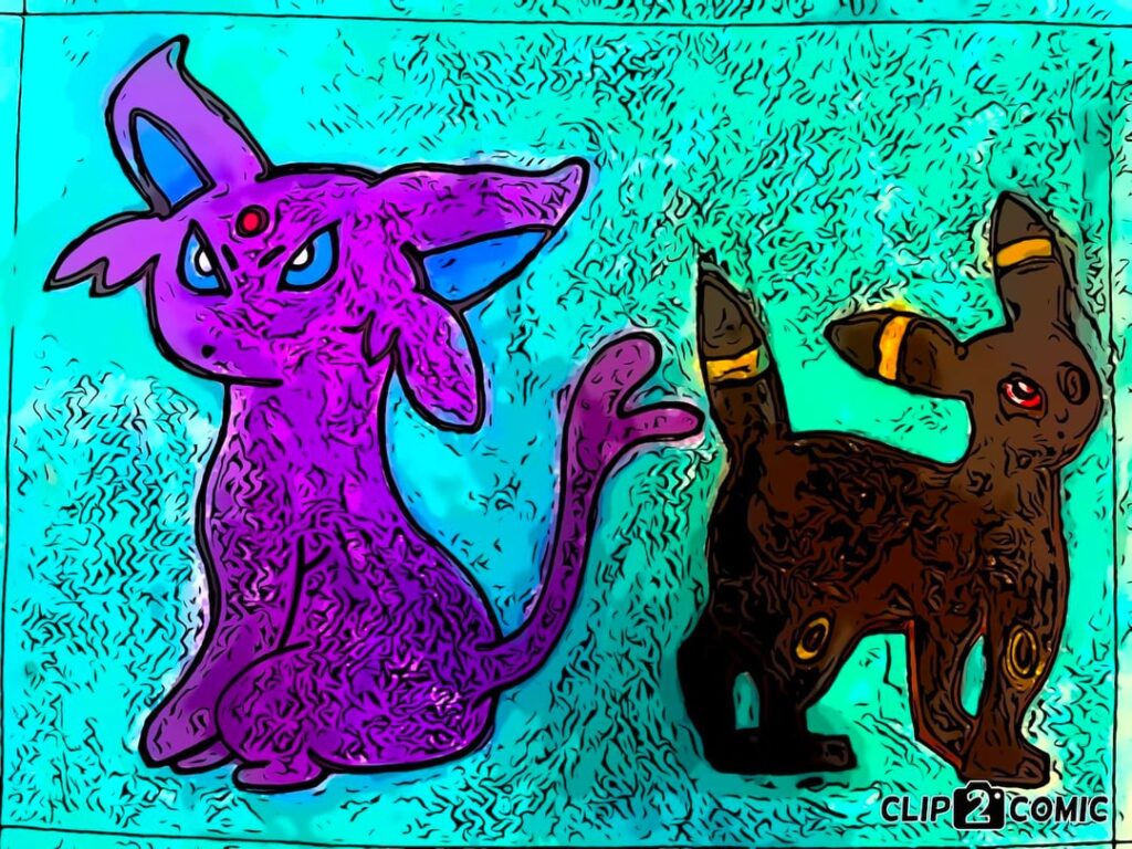 Espeon And Umbreon Drawing.