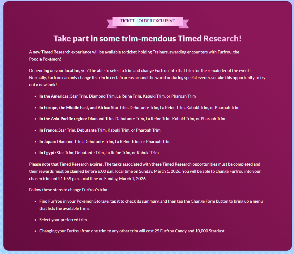 Trimming your all your Furfrou into heart...? Not a bad Idea, but do check this out before...