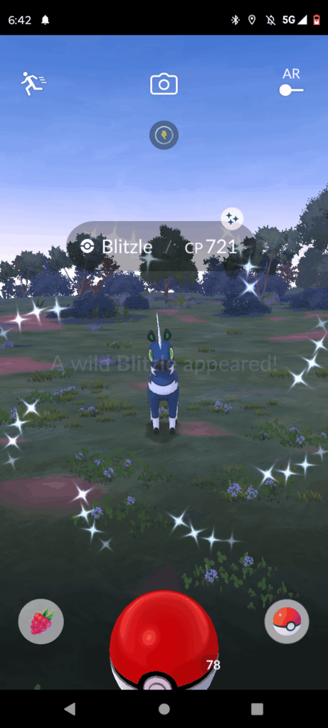 Woke up and caught a SHINY✨BLITZLE✨